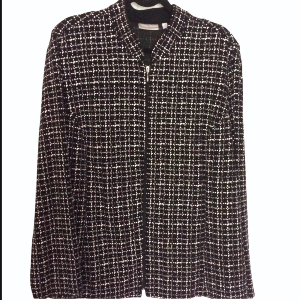 Drapers & Diamonds Knit Blazer Top 2X